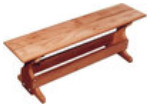 Red Cedar Trestle Bench, 8'