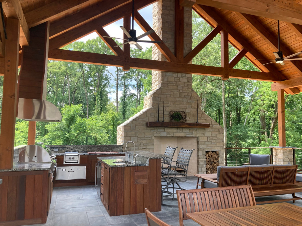 Timber Frame Outdoor Kitchen