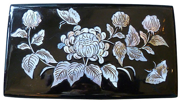 Vintage Mother of Pearl Lacquered Box