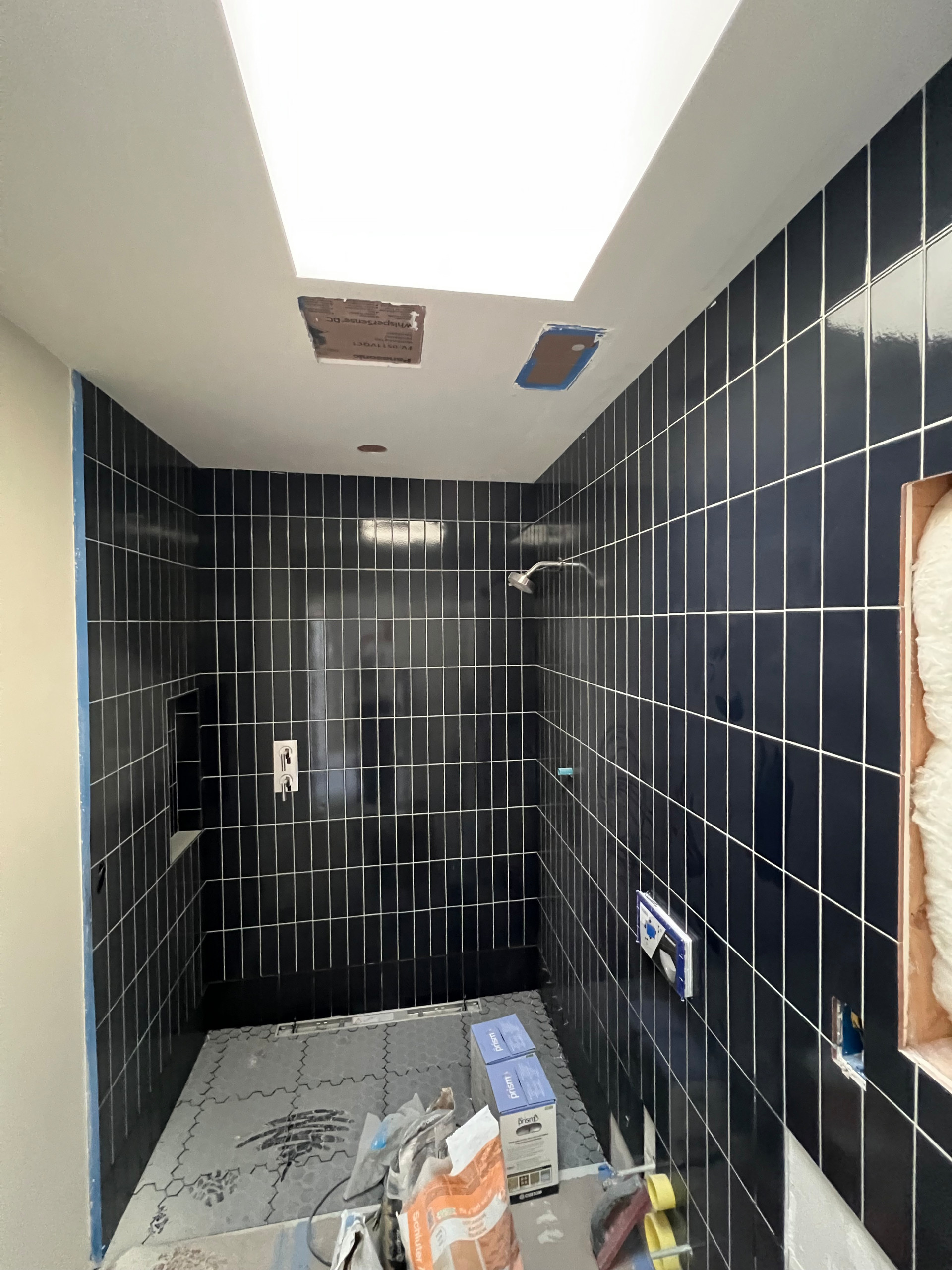 DURING - Wall Tile & Finished Plumbing Installation