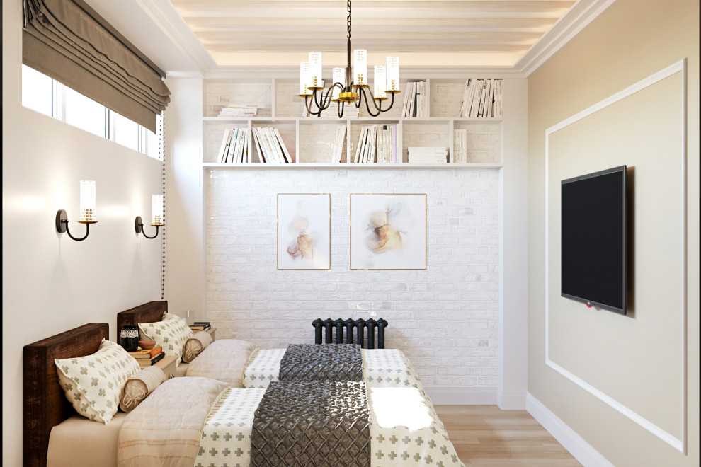 Дизайн проект квартиры  общей площадью 87 м2 в стиле "Эклектика"