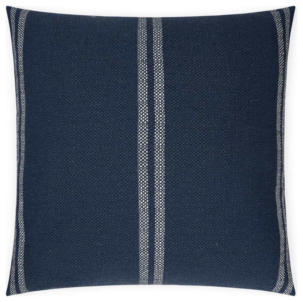 Vendella Pillow Navy, 24" x 24" Transitional Decorative Pillows