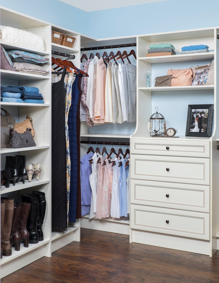 Mid-sized modern storage and wardrobe in Los Angeles.