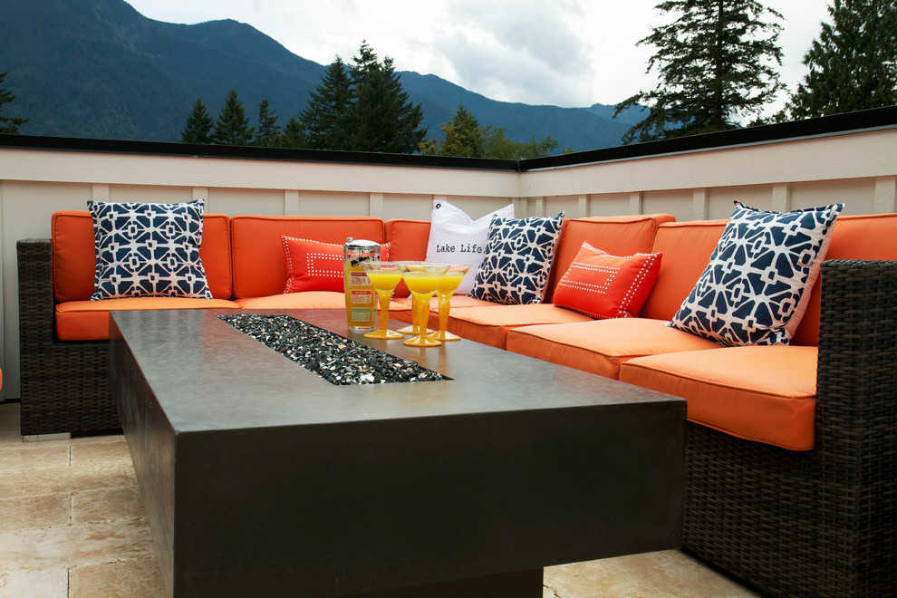 This is an example of a beach style patio in Vancouver.