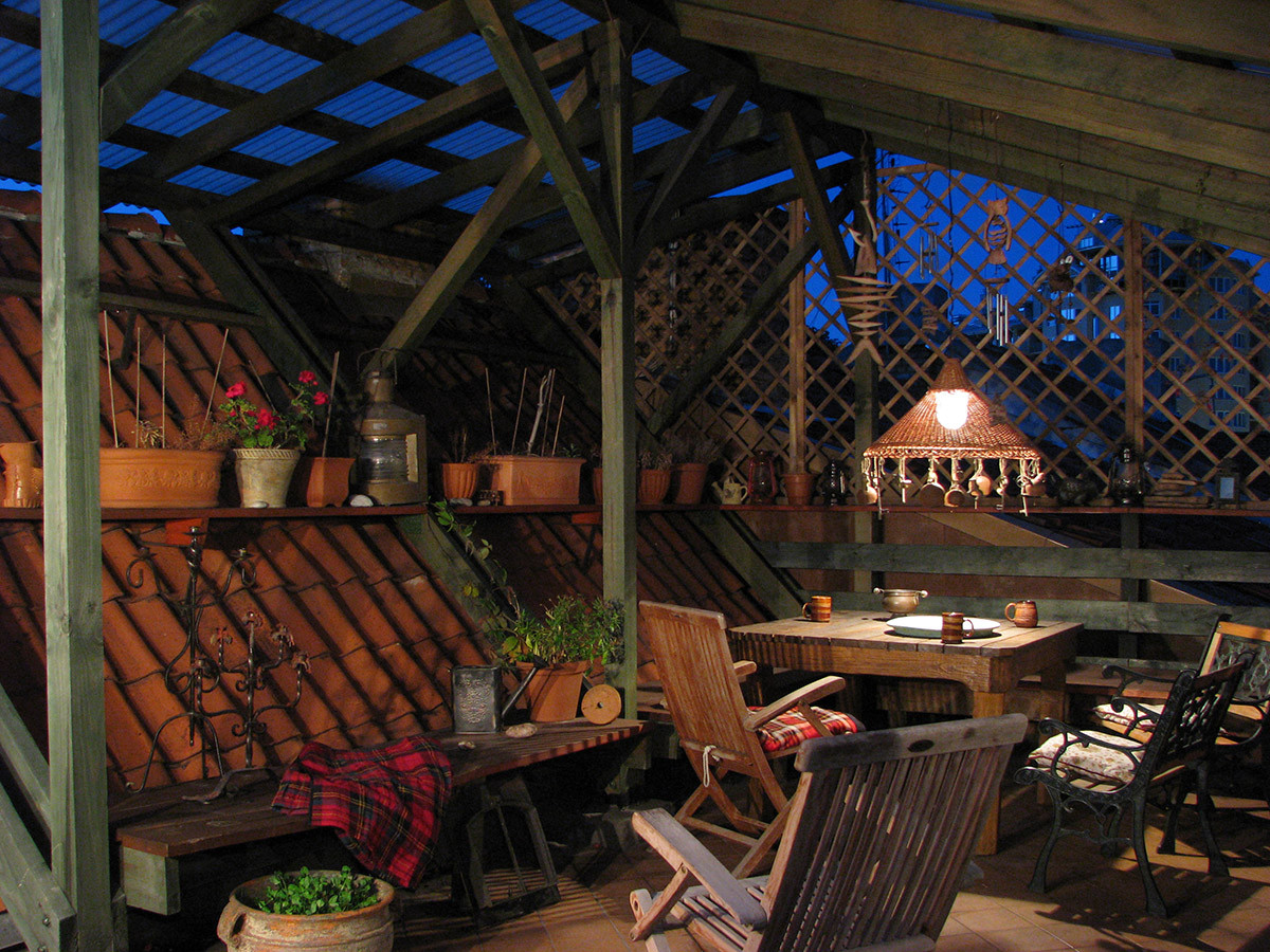 МАНСАРДА в СТАРОМ ДОМЕ. Калининград. Дизайнер Максим Панков.