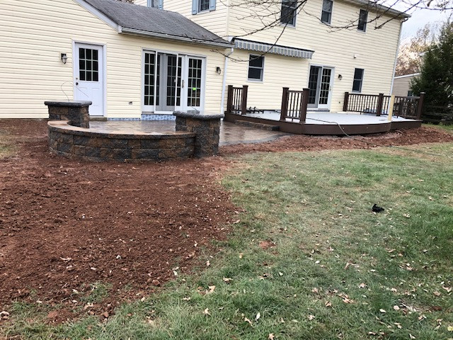 Interlocking Concrete Patio/Composite Deck