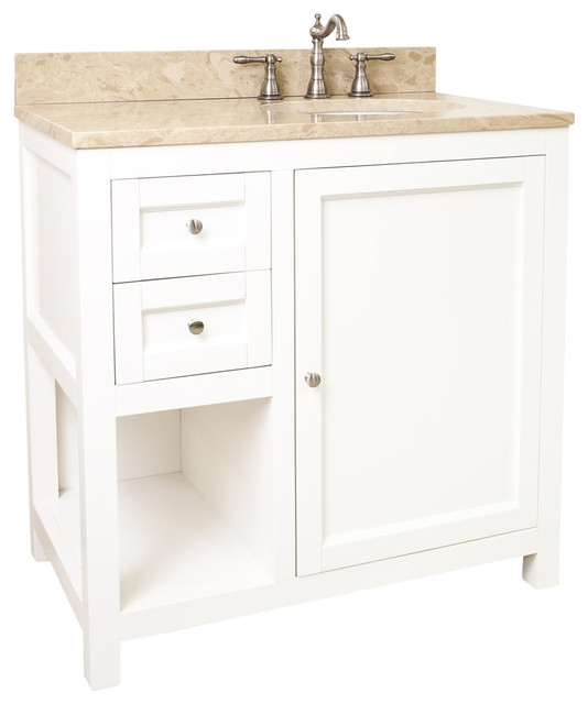 36 Astoria Modern Vanity By Jeffrey Alexander In Cream White Finish 36 Astoria Modern Vanity By Jeffrey Alexander In Cream White Finish Transitional Bathroom Vanities And Sink Consoles Corbel Universe