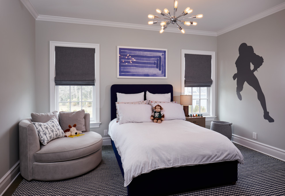 Scarsdale - Transitional kids' room photo in Raleigh
