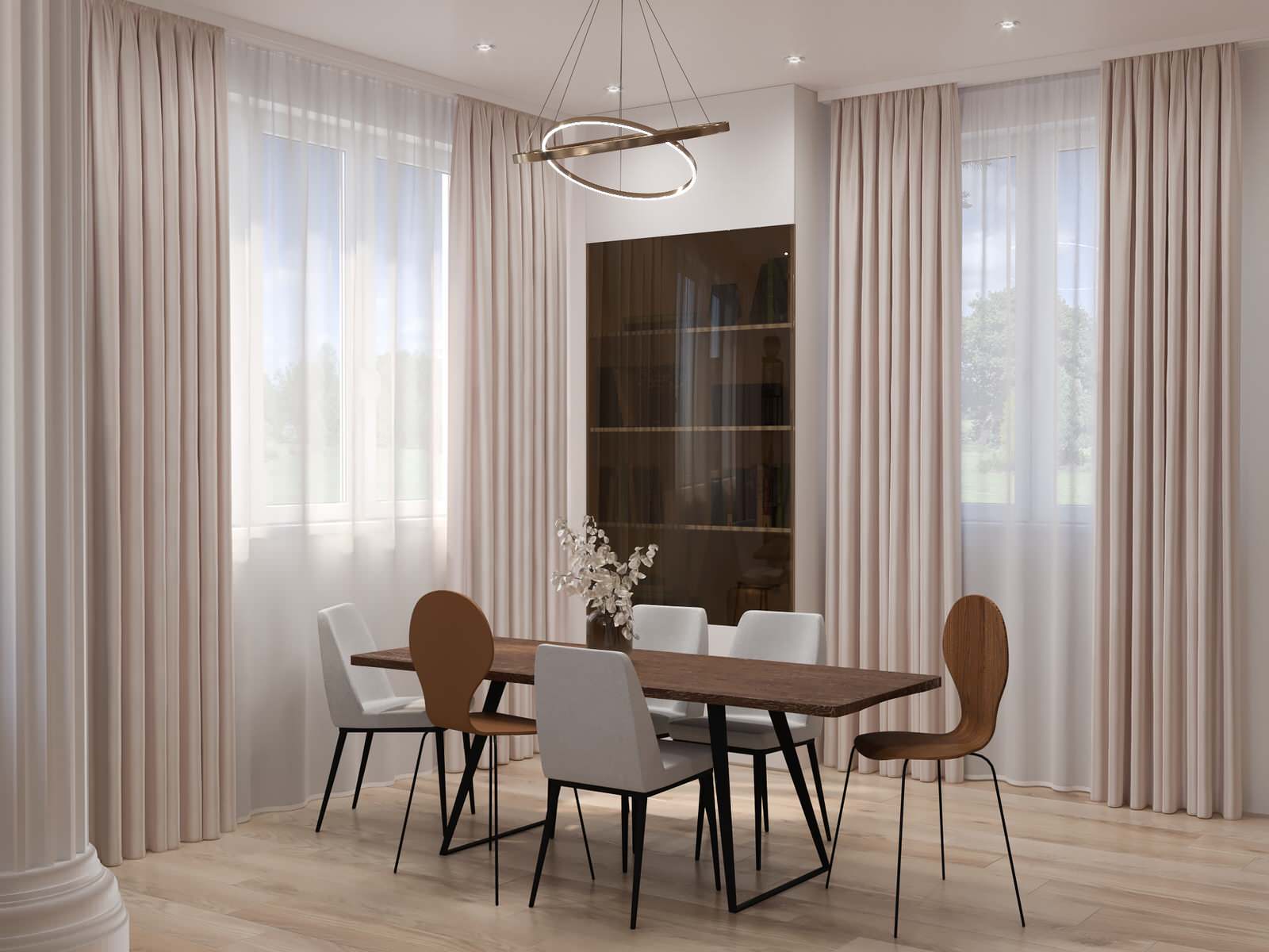 Современная кухня-гостиная