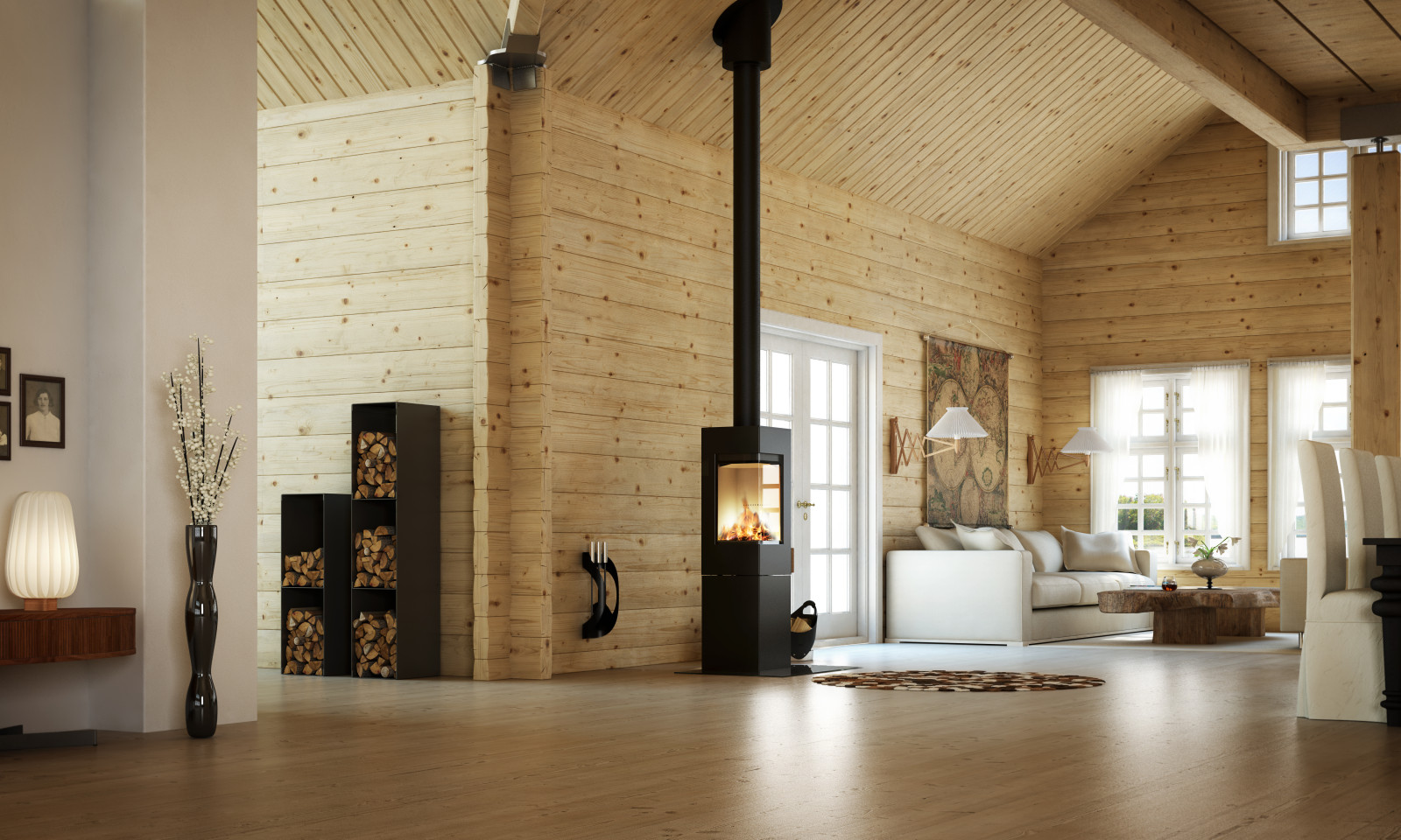 Печь камин RAIS модель Q-BE