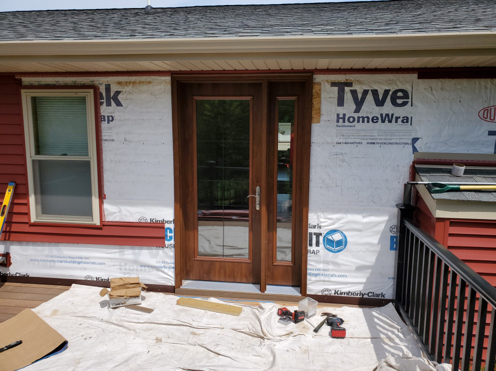 Adding a door for a new composite deck