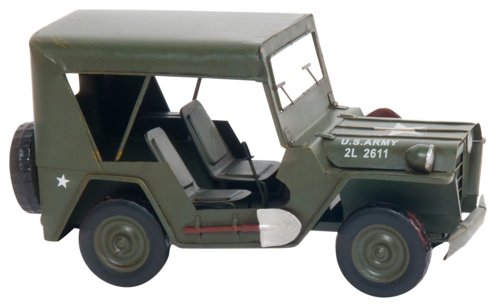 1940 WILLYS QUAD OVERLAND JEEP MODEL CAR METAL scale model Jeep -  Contemporary - Decorative Objects And Figurines - by Old Modern  Handicrafts, Inc. | Houzz