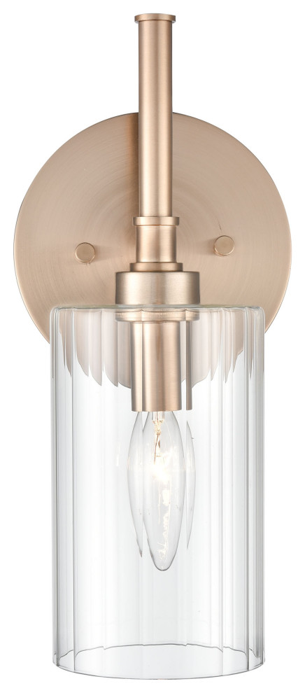 Ashli 1 Light 5.5" Modern Gold Bath Sconce - Transitional - Bathroom ...