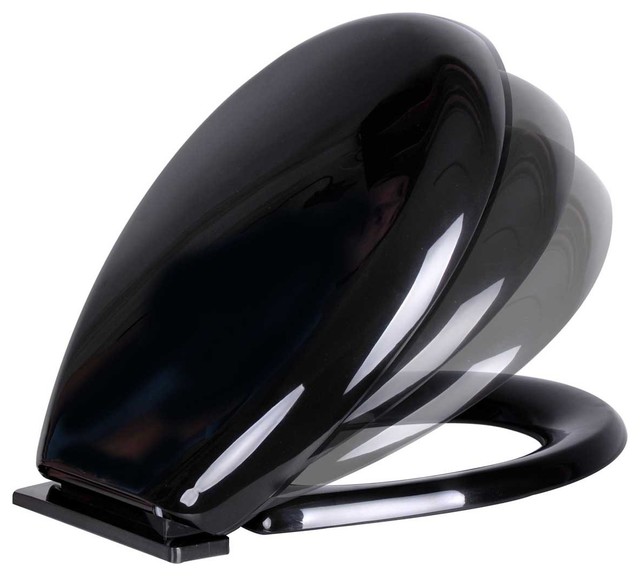 black round toilet seat