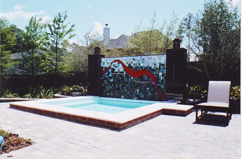 Eclectic pool in Houston.