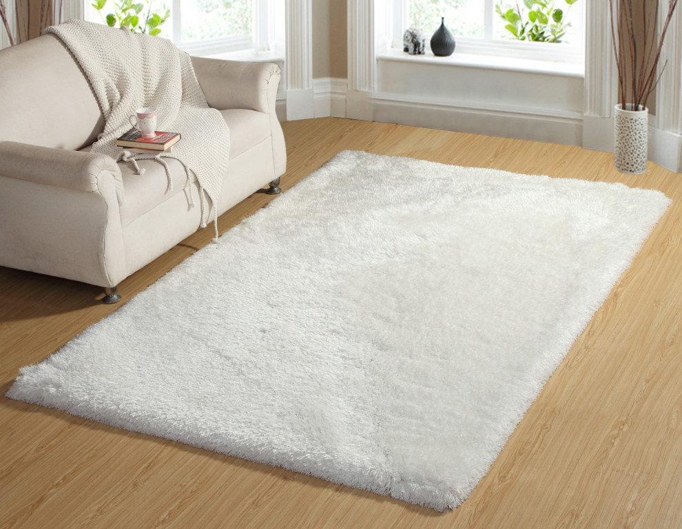 Luxe 4201-100 Area Rug, Ivory, 5'x8'