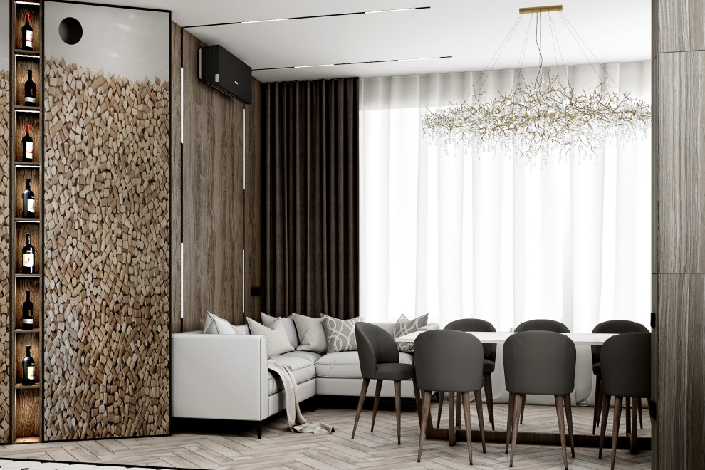 Дизайн интерьера квартиры 104 м2 в ЖК Сердце Столицы