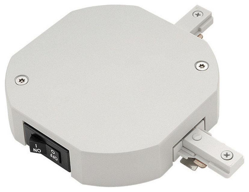 H Track Current Limiter Double Live En, White Contemporary Track