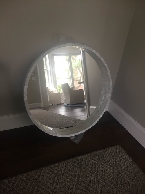 How High From The Console Table Should This Mirror Hang