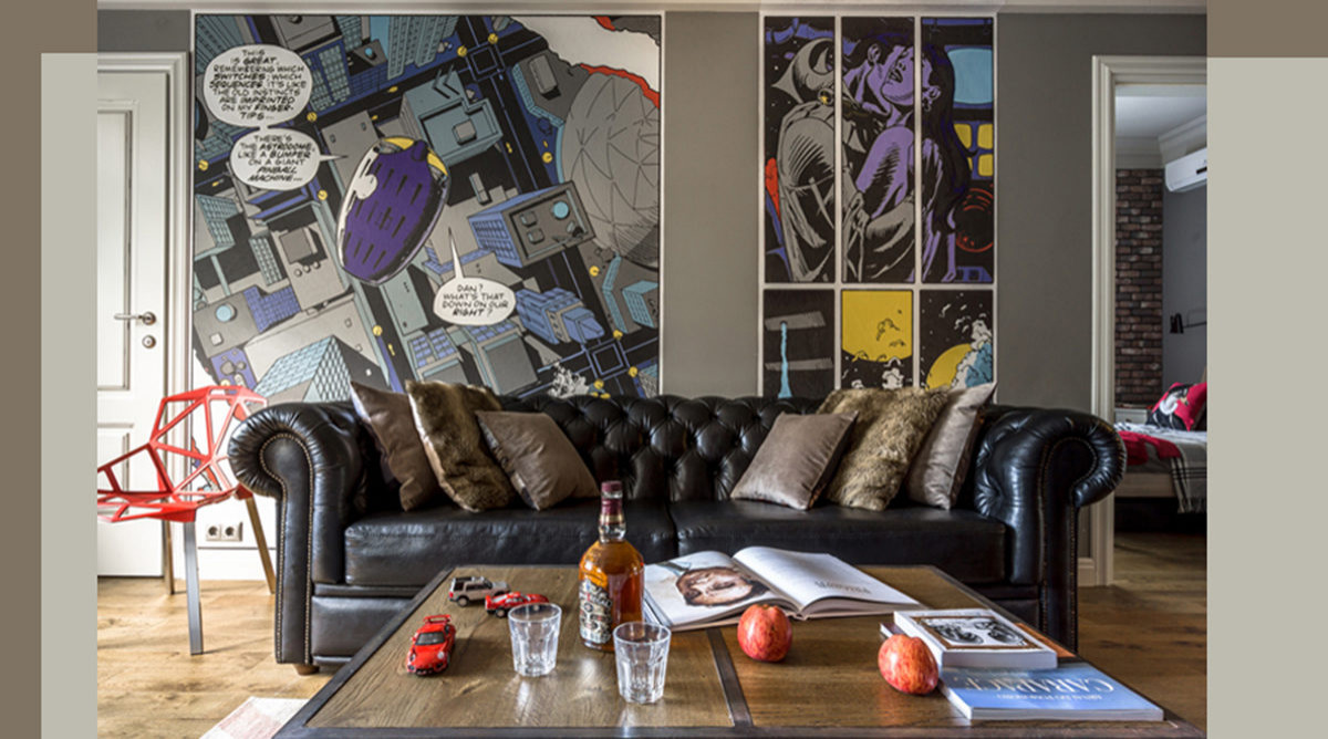 Комиксы на стенах