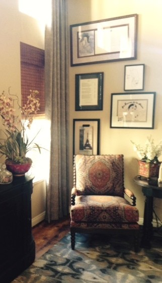 Entryway - rustic entryway idea in San Diego