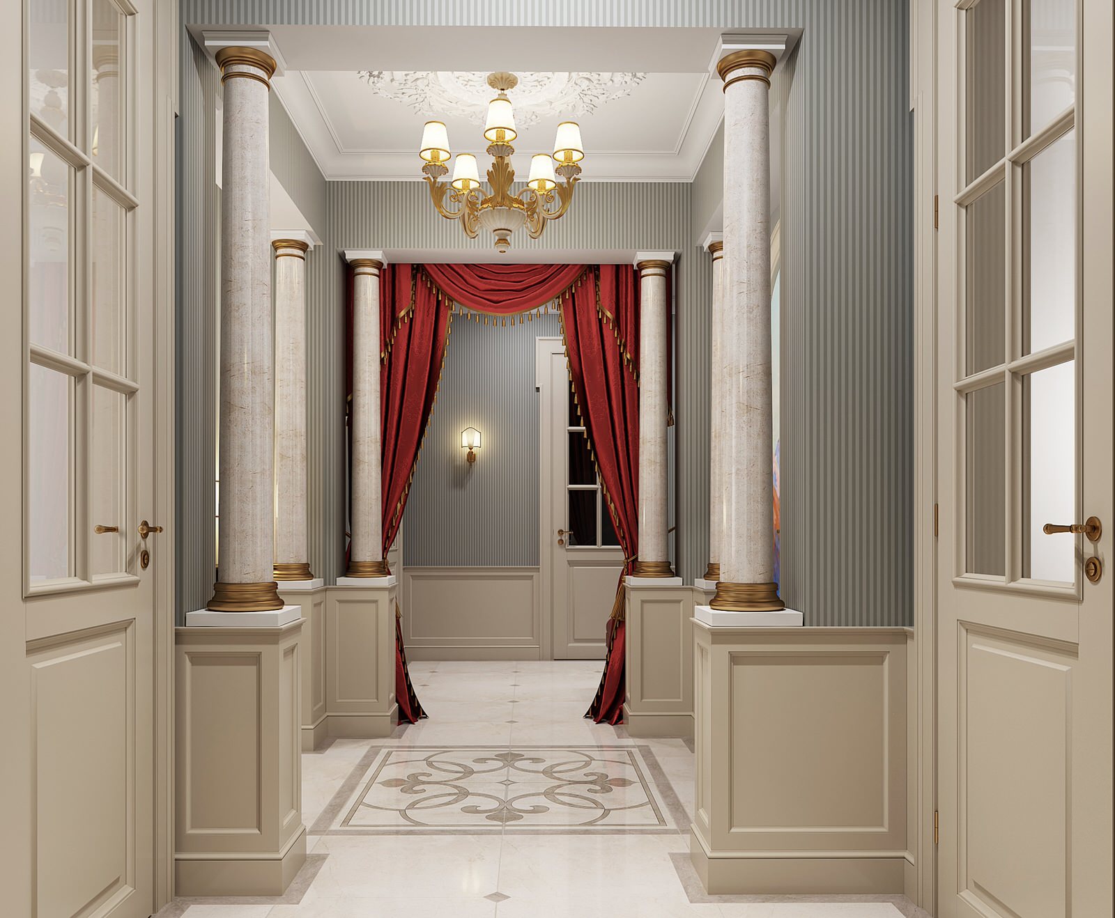 Прихожая в классическом стиле