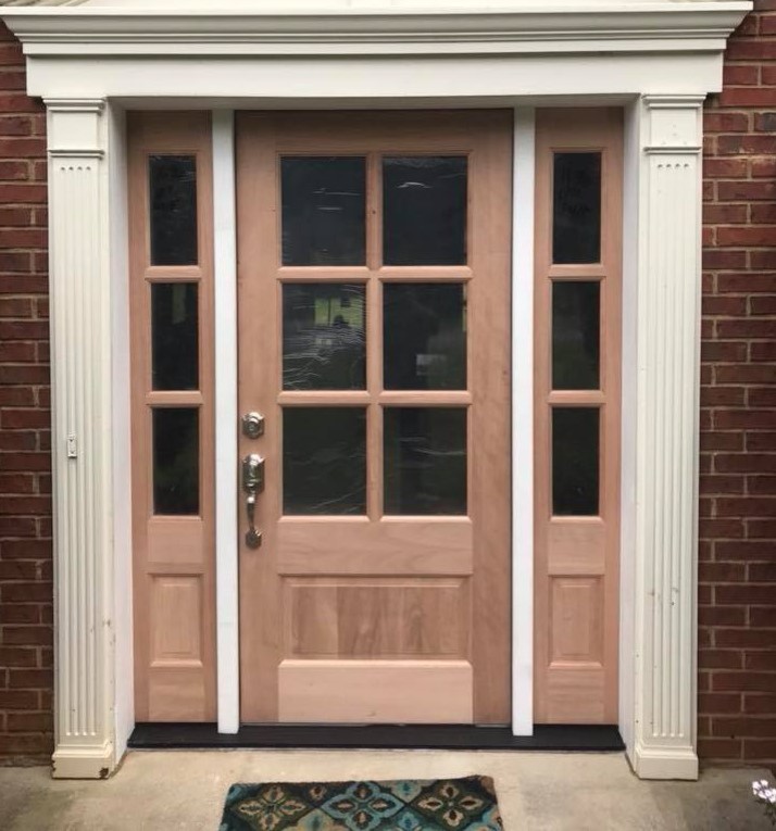 Inspiration for a rustic entryway remodel in Atlanta