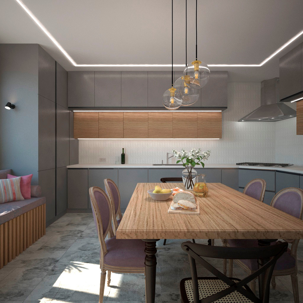 кухня в загородном доме