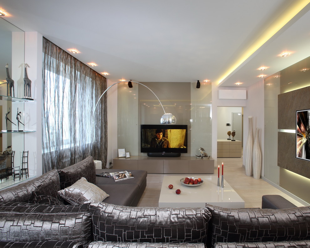 Интерьер квартиры в стиле минимализм с особенным цветовым решением