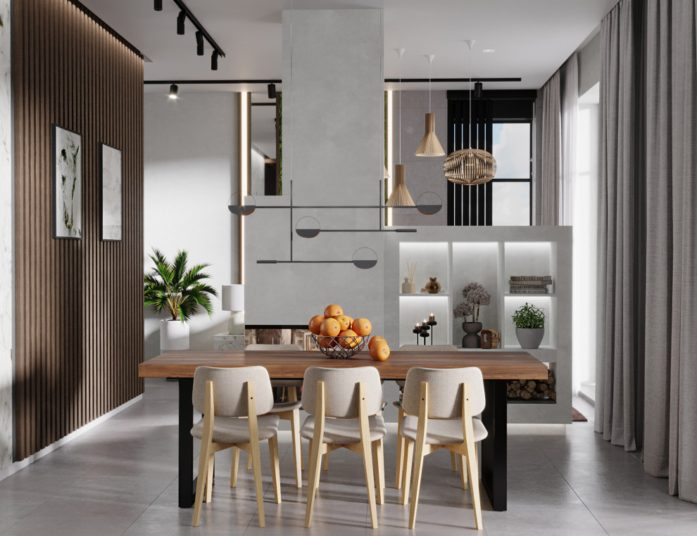 Кухня-гостиная в частном доме