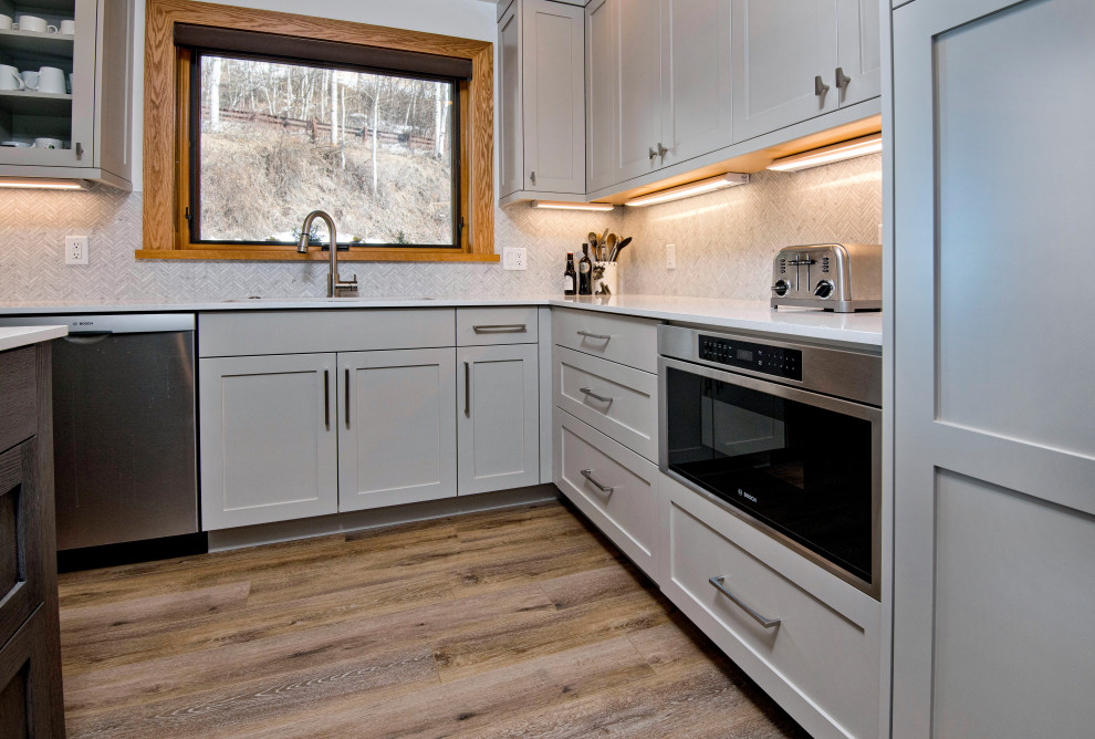 Inspiration for a transitional kitchen remodel in Denver