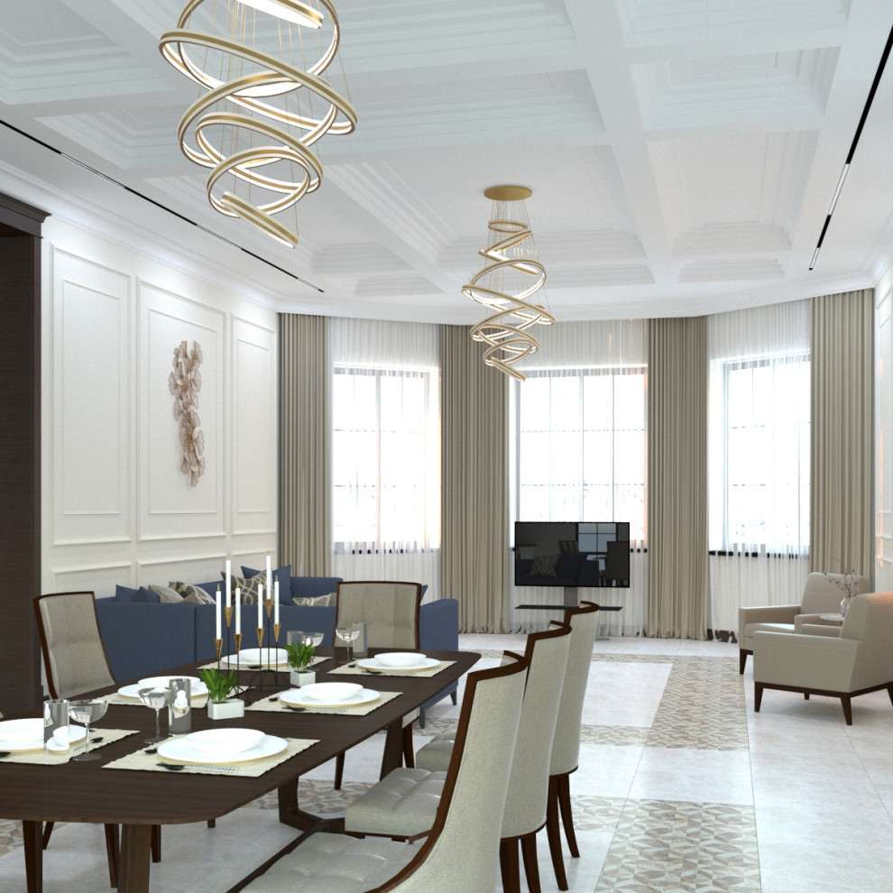 Интерьер с элементами классики