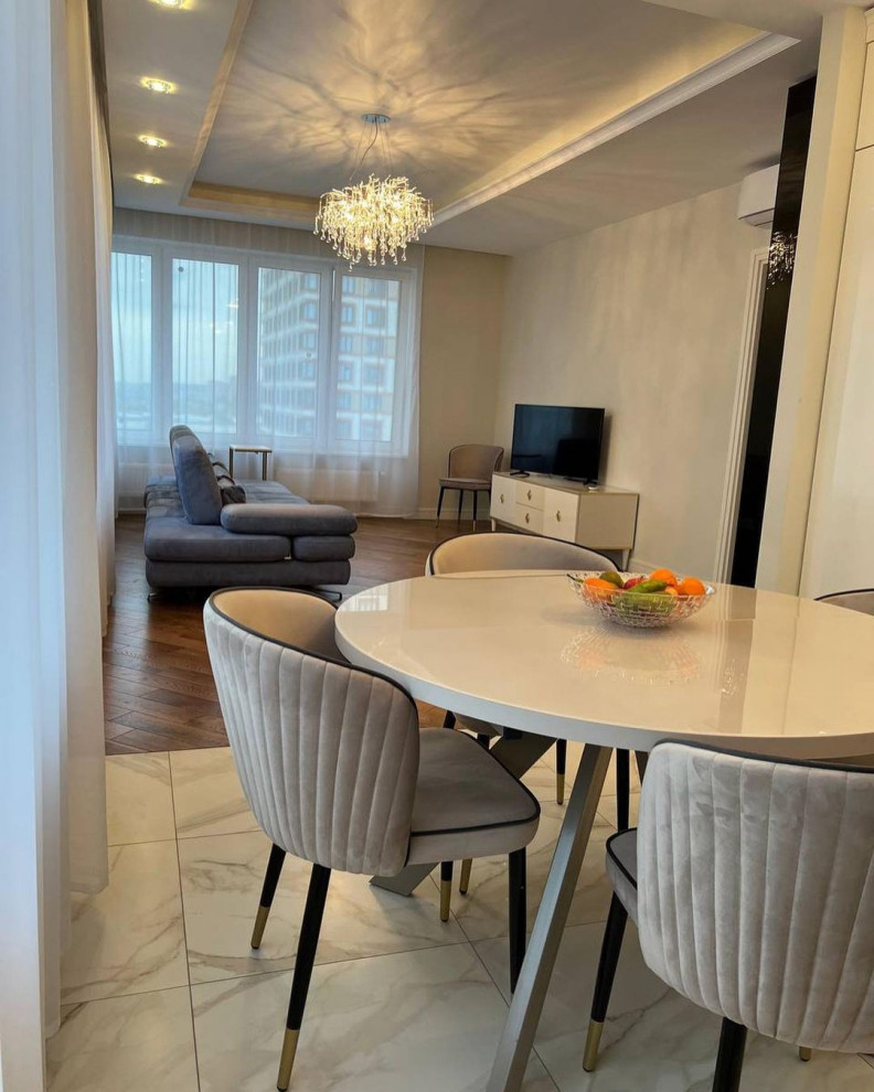 Дизайнерский ремонт квартиры 105 м²  в ЖК Level Амурская