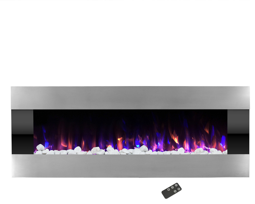 Electric Led Fireplace Wall Mounted, Northwest Electric Fireplace Wall Mounted Color Changing Led Flame And Remote