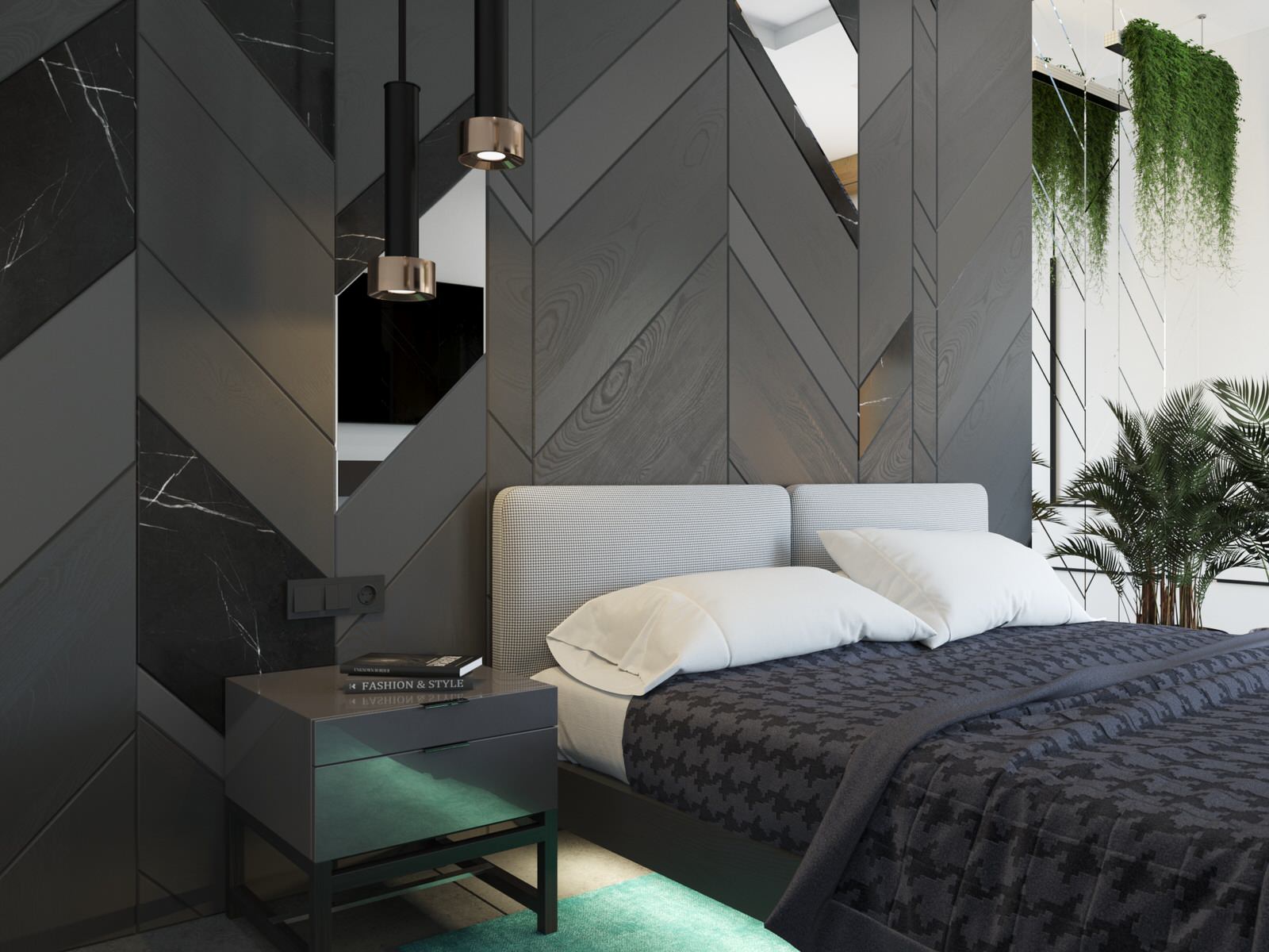 современная квартира "Белый квадрат"