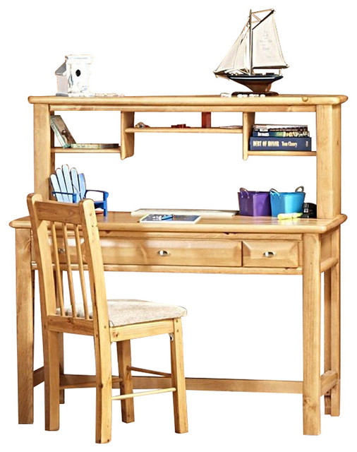 3 Drawer Student Desk With Hutch Caramel 3534542 C Chair Sold