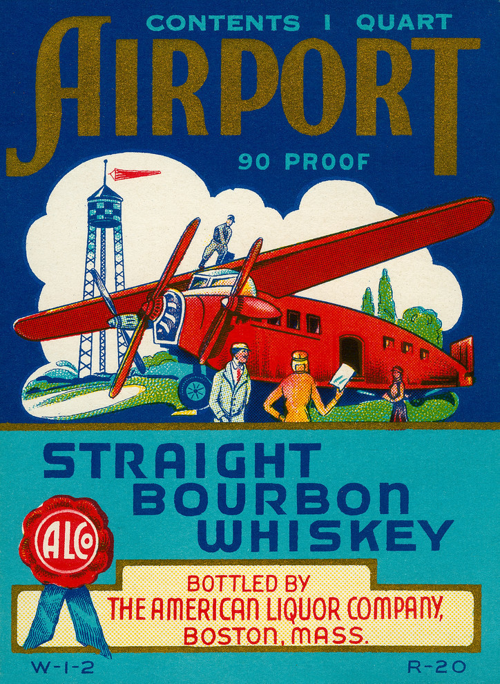 Airport Bourbon Whiskey Print