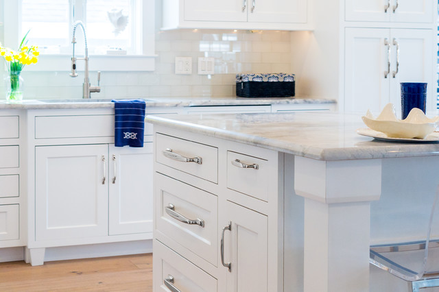 Beautiful White Island With Marble Countertop In Avalon Nj Beach