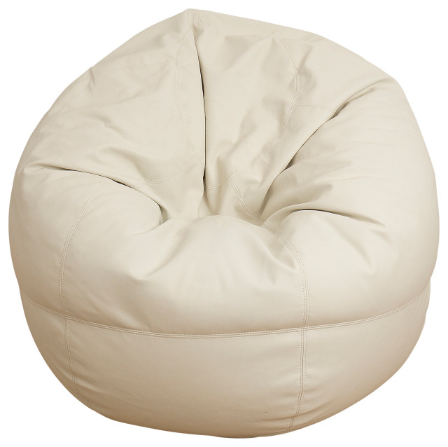The Pear Vegan Leather Bean Bag Chair Contemporary Bean Bag Chairs by Luxe Loungers Houzz