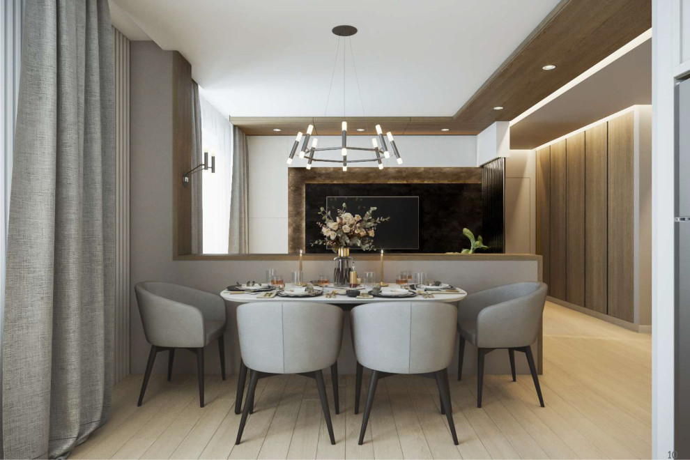 кухня-гостиная в квартире 60 метров