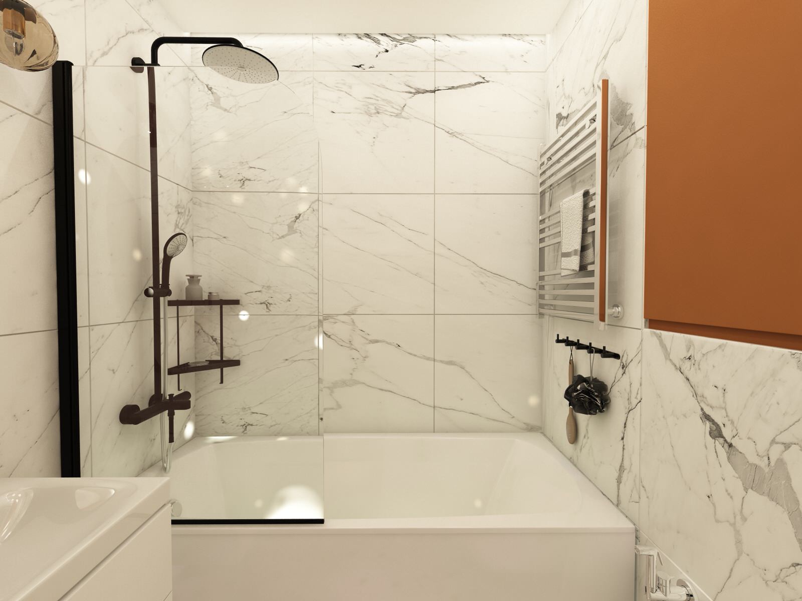 Квартира 60 кв.м. ТЗ от заказчика "Ярко и не ярко))"