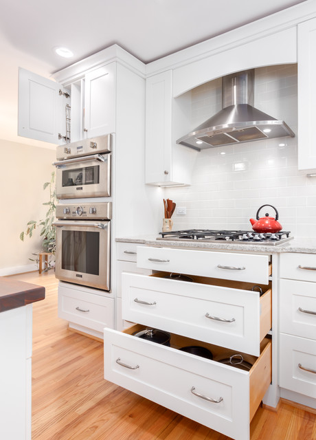Classic White Transitional - Chapel Hill transitional-kitchen