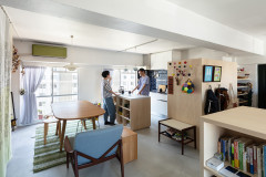 Casas Houzz: La original reforma de un piso de 45 m² en Osaka