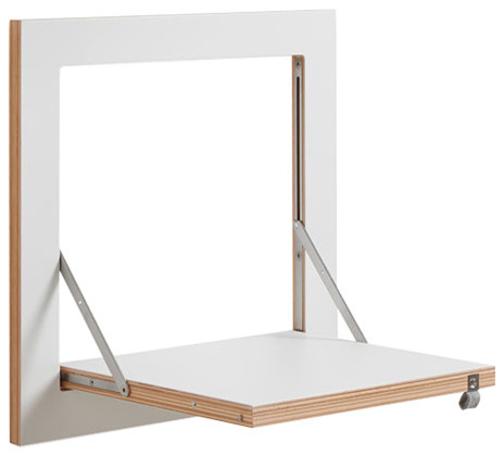 Fläpps Square Small Plywood Shelf, White