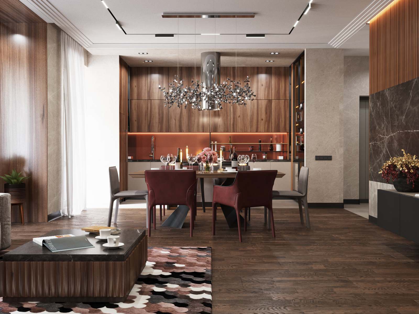 Кухня-гостиная в ЖК "Бульварный переулок"