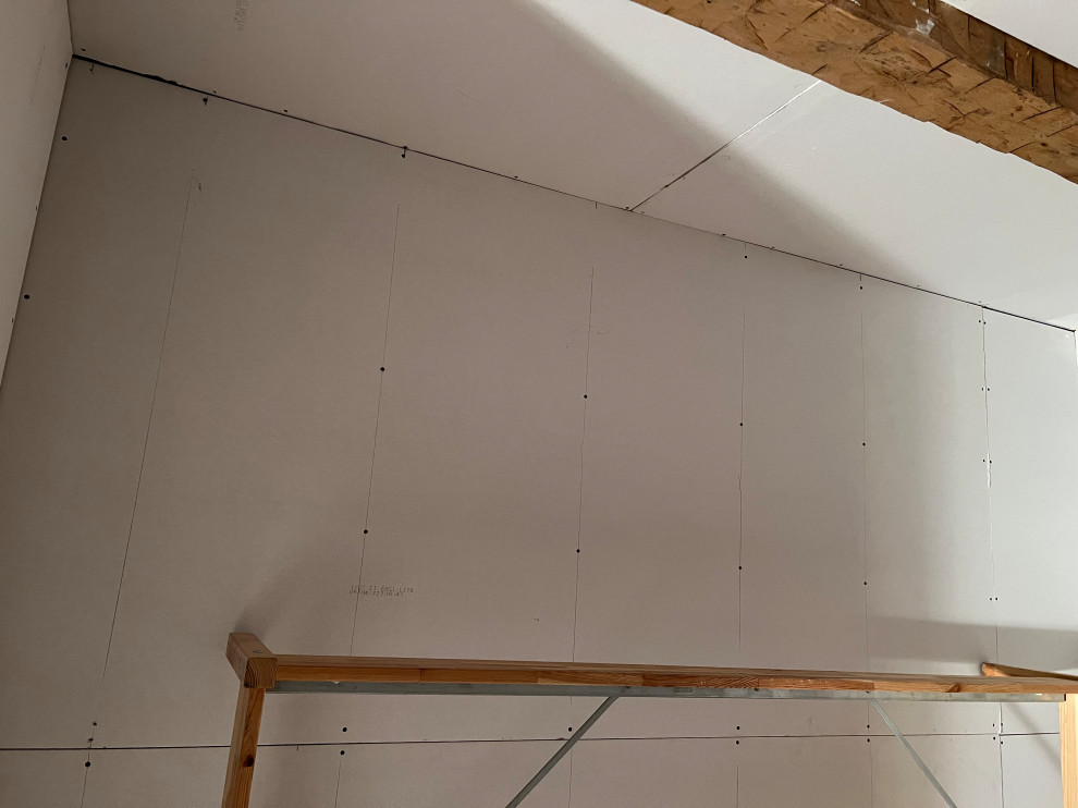 Farmhouse insulation and drywall