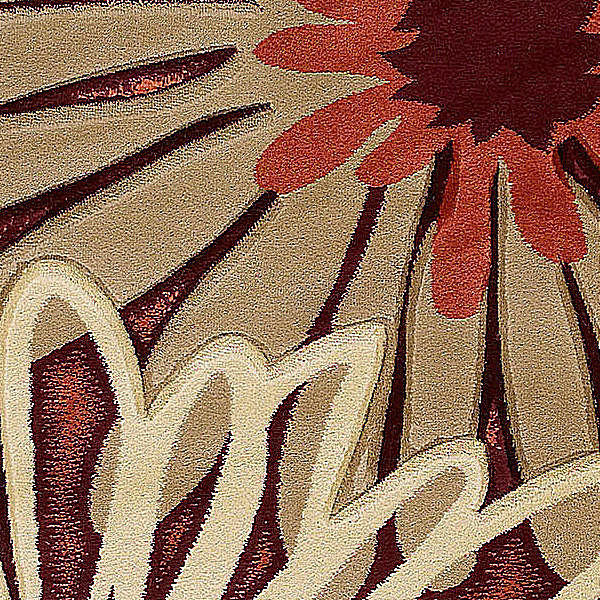 United Weavers Contours Dahlia Floral Rug, Terracotta (51020229), 5'3