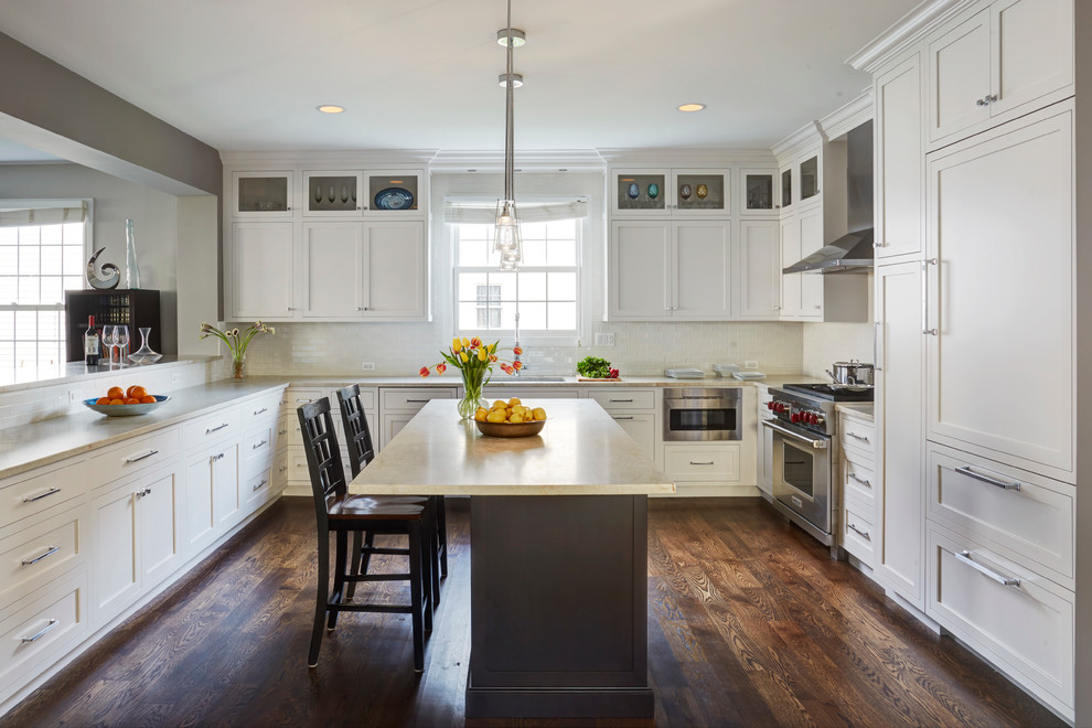 Inspiration for a transitional kitchen remodel in Chicago