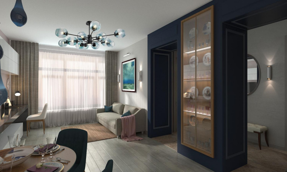 Проект квартиры "Капучино и МОРЕ"