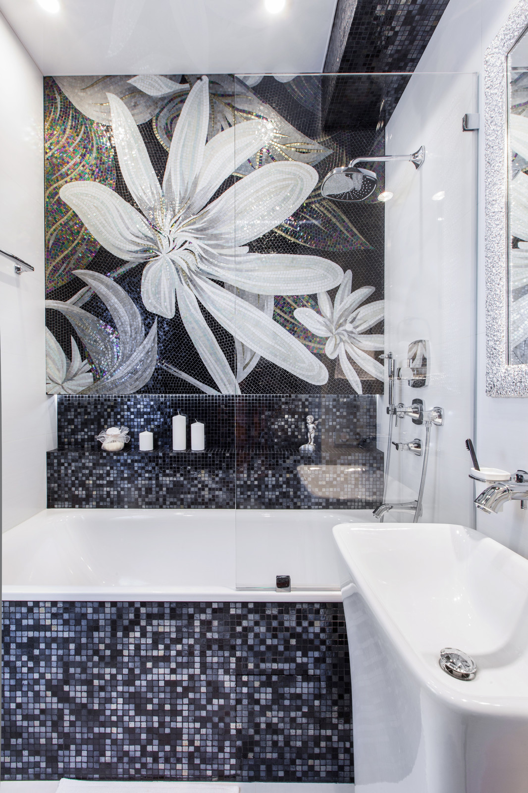 Красно-белый интерьер